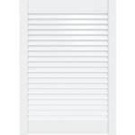 vidaXL Dveře šatní skříně lamelové bílé 69x49,4 cm z masivního borovicového dřeva – Sleviste.cz