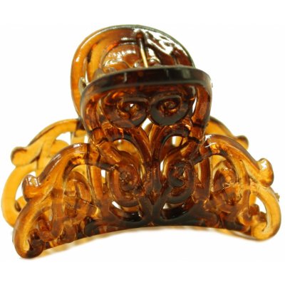 Menší vyřezávaný skřipec Barva: hnědá průsvitná – Sleviste.cz