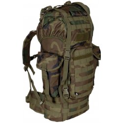 MFH Molle bojový polstrovaný + ALU výztuha woodland 65 l