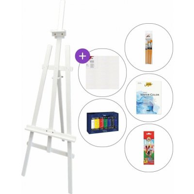 Leonarto Malířský stojan Isabel small White – Zboží Mobilmania