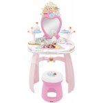 Smoby Kosmetický stolek Disney Princess 2in1 Hairdresser a židle s 10 zkrášlovacími doplňky 94 cm výška – Zboží Dáma