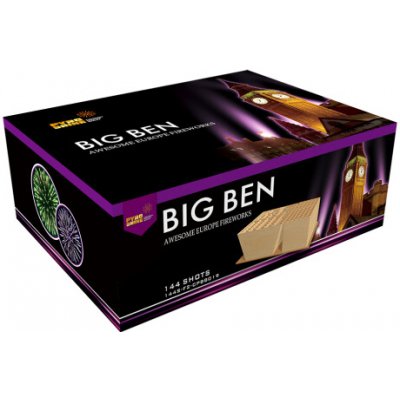 PyroMoravia Ohňostroj BIG BEN 144 ran sada ohňostroje pro vlastní odpálení CPB8019 – Sleviste.cz