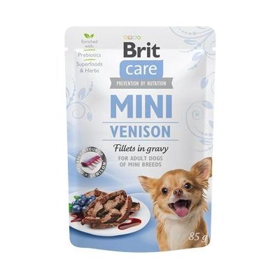 Brit Care Dog Mini Venison fillets in gravy 85g