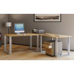 VCM Stůl Lona 110 x 50 U-nohy dub medový – Sleviste.cz