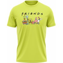 memeMerch tričko Spongebob Friends apple green
