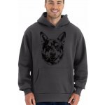 Australský honácký pes, černý tisk mikina OVERSIZE unisex NOVINKA – Sleviste.cz