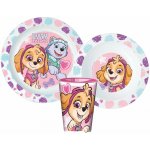 Stor Sada plastového nádobí pro děti s kelímkem Tlapková patrola Paw patrol 3 díly – Sleviste.cz