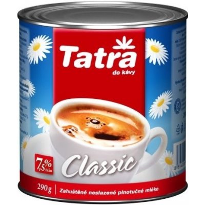 Tatra Classic Zahuštěné neslazené plnotučné mléko 290 g – Zboží Dáma