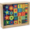 Dětské vyšívání Melissa & Doug Navlékání dřevěných tvarů