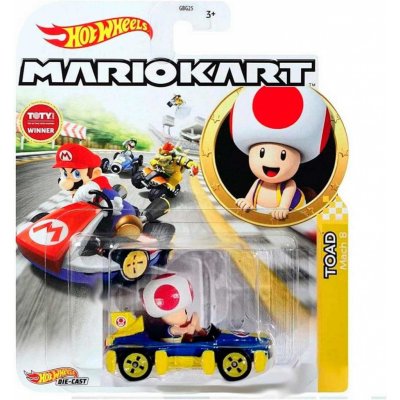 Mattel Hot Wheels Mario Kart angličák Toad – Zboží Dáma