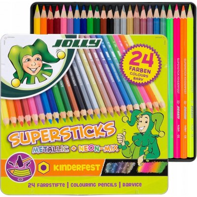 Supersticks METALLIC + NEON-MIX 24 - JOLLY – Hledejceny.cz