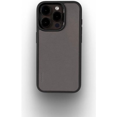 Lemory iPhone 15 Pro kožený šedý