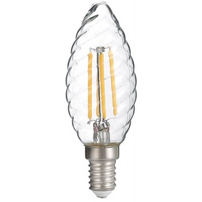 Optonica LED TWIST CANDLE C35 E14 4W FILAMENT 4W Teplá bílá – Hledejceny.cz