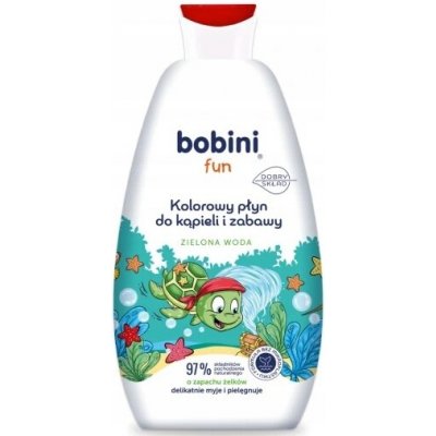 BOBINI FUN Barevná pěna do koupele a zábava Zelená Voda 500 ml – Zboží Dáma