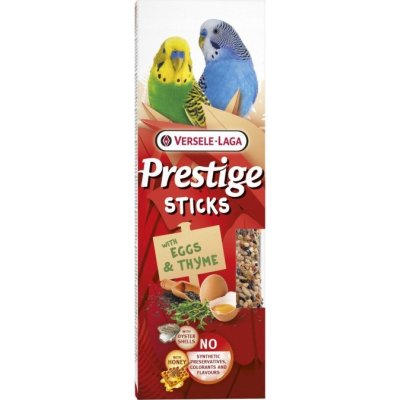 Versele-Laga Prestige Sticks tyčinky vejce & tymián pro andulky 90g – Zboží Dáma