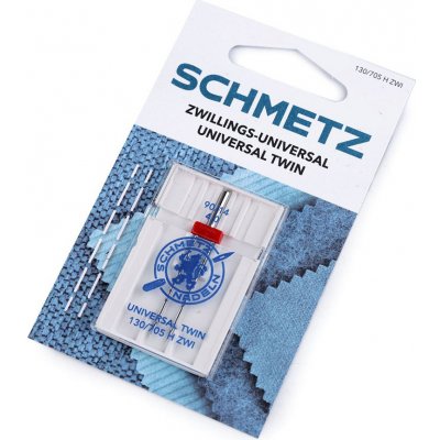 Dvojjehla universal 4,0/90 Schmetz na kartě Varianta: nikl, Balení: 1 karta – Sleviste.cz