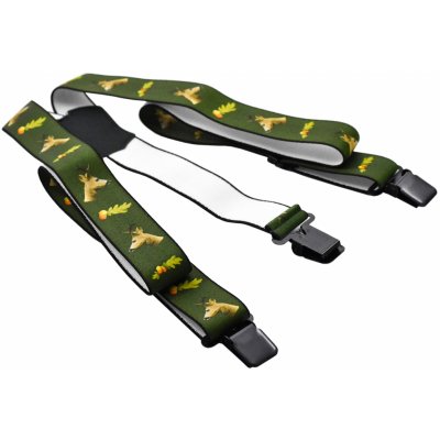 Zubíček Myslivecké šle šíře 3 4 cm šle s klipy – Zbozi.Blesk.cz