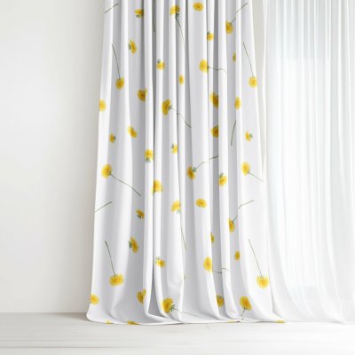 Goldea bavlněný závěs - pampelišky 280x150 cm – Hledejceny.cz