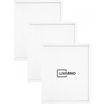 LIVARNO Sada fotorámečků, 40 x 50 cm, 3 kusy (3dílný bílý plakátový rám) – Zboží Dáma