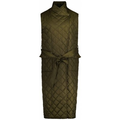 Gant Long Quilted Vest zelená – Zboží Dáma