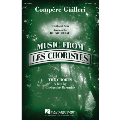 Compere Guilleri from Les Choristes The Chorus noty pro sbor SA 1027678 – Hledejceny.cz