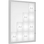 PROCITY Venkovní vitrína Classique, 16 x A4, plexi, elox – Zboží Živě