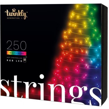 Twinkly Vánoční osvětlení Strings 250 LED RGB+W venkovní
