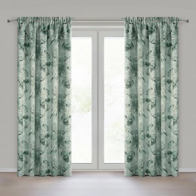 EUROFIRANY ZATEMŇOVACÍ ZÁVES NA PÁSCE NINA 140X270 CM LISTY – Hledejceny.cz