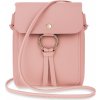 Kabelka Malá dámská stylová elegantní kabelka listonoška růžová