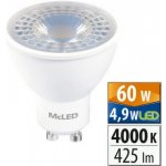 MCLED žárovka LED 4,9W-60 GU10 2700K 38° – Zbozi.Blesk.cz