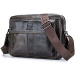Bullcaptain pánská kožená vintage taška Ursan Zelená 7L DJB035s1 – Zboží Dáma