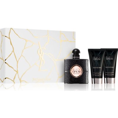 Yves Saint Laurent Black Opium EDP 50 ml + Black Opium Body Lotion tělová emulze 50 ml + Black Opium Body Lotion tělová emulze 50 ml – Zboží Mobilmania