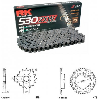 RK Racing Chain Řetězová sada Yamaha FZ1 N 06-15 – Sleviste.cz