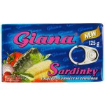 Giana Sardinky v rajčatové omáčce se zeleninou 125 g – Hledejceny.cz
