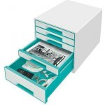 Leitz Wow box 5 zásuvek ledově modrý – Hledejceny.cz