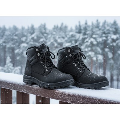 Obuv CXS Winter INDUSTRY kotníková, kožená, černá, zimní – Zboží Mobilmania
