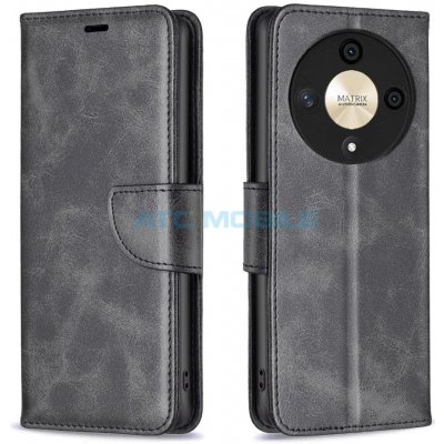 Shield4U Honor X9b, Magic6 Lite Lambskin Texture otevírací černé – Zboží Mobilmania