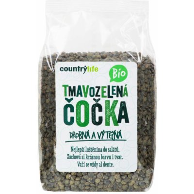 Country Life Bio Čočka tmavozelená 0,5 kg