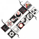 Kruzzel 26461 Senzorická kontrastní kniha pro miminka – Zboží Dáma