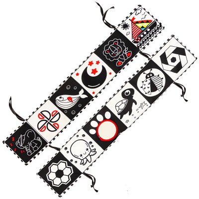 Kruzzel 26461 Senzorická kontrastní kniha pro miminka – Zboží Dáma