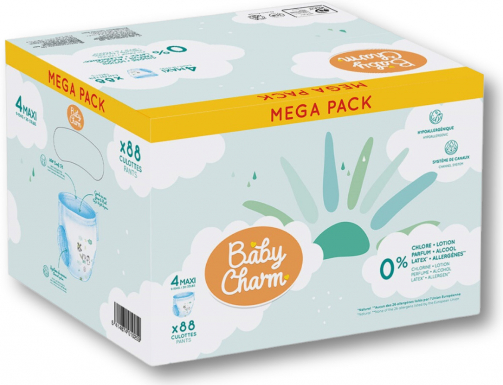 Baby Charm Super Dry Flex Pants 4 Maxi 9-15 kg 88 ks