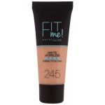 Maybelline Fit Me! Matte+Poreless matující make-up pro normální a mastnou pleť 245 30 ml – Zboží Mobilmania