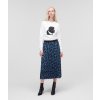 Dámská sukně Karl Lagerfeld Orchid Print Skirt modrá