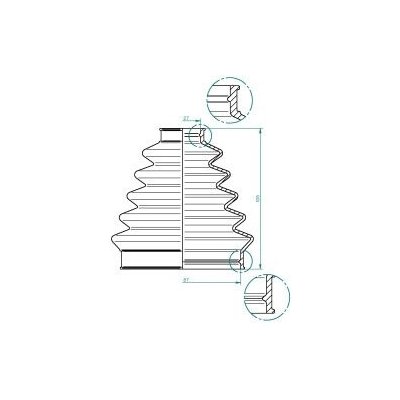 Sada měchů, hnací hřídel LÖBRO 190965 | Zboží Auto