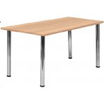 CRTR 120 Jídelní stůl 1194 x 800 mm, deska třešeň medová / nohy chromované – Zbozi.Blesk.cz