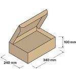 Top-obaly Kartonové krabice 340 x 240 x 100 mm 10 ks – Sleviste.cz
