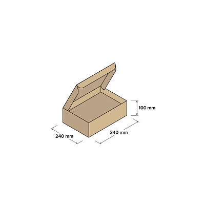 Top-obaly Kartonové krabice 340 x 240 x 100 mm 10 ks – Sleviste.cz