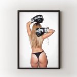 Boxing Girl Velikost: 70x100 cm, Rám: Černý – Zbozi.Blesk.cz