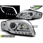 Tuning-Tec Přední čirá LED světla Audi A4 (2004 - 2008) - Tube Light - chromované – Hledejceny.cz