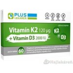 Plus Lékárna Vitamin K2 120 μg +Vitamin D3 2000 IU 60 tablet – Hledejceny.cz